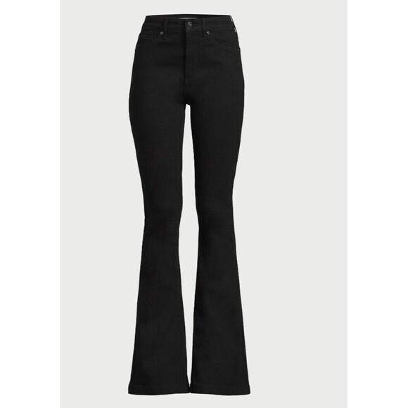 Sofia Vergara Denim - SOFIA VERGARA - Melissa Flare High-Rise Black Jeans-33" Inseam Size 20 N…